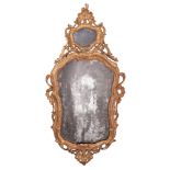 Mirror with cymatium XVIII century