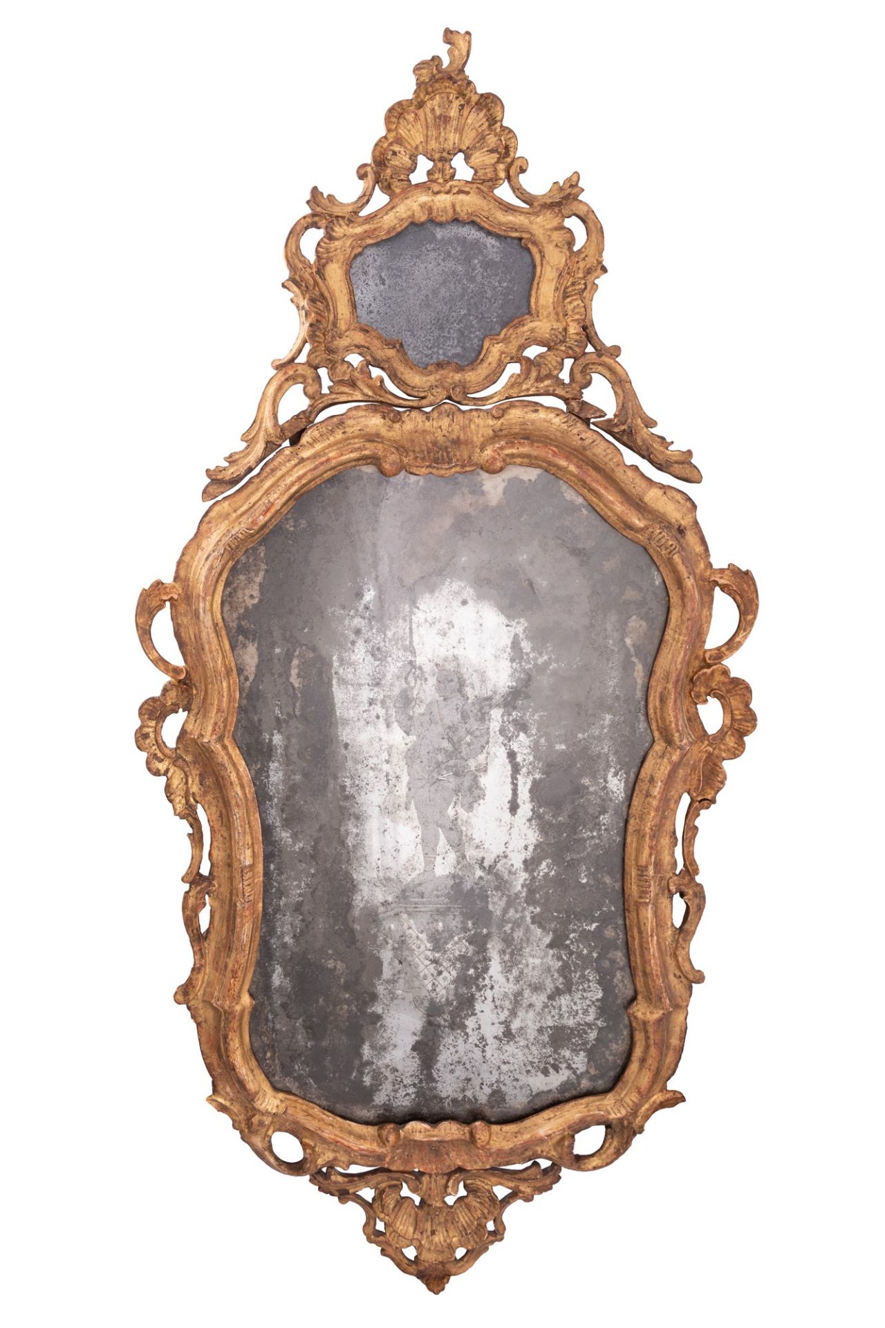 Mirror with cymatium  XVIII century
