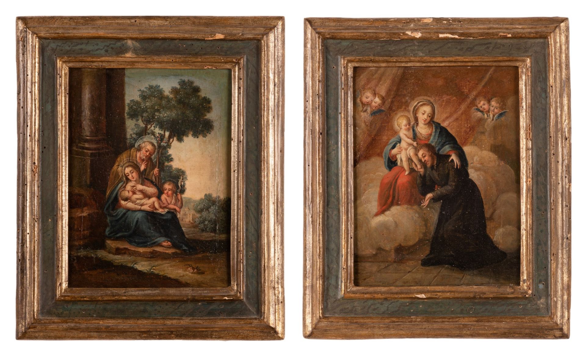 "Rest from the flight to Egypt" and "Virgin Mary with Baby Jesus and Saint Ignazio di Loyola"    XVI - Bild 2 aus 3
