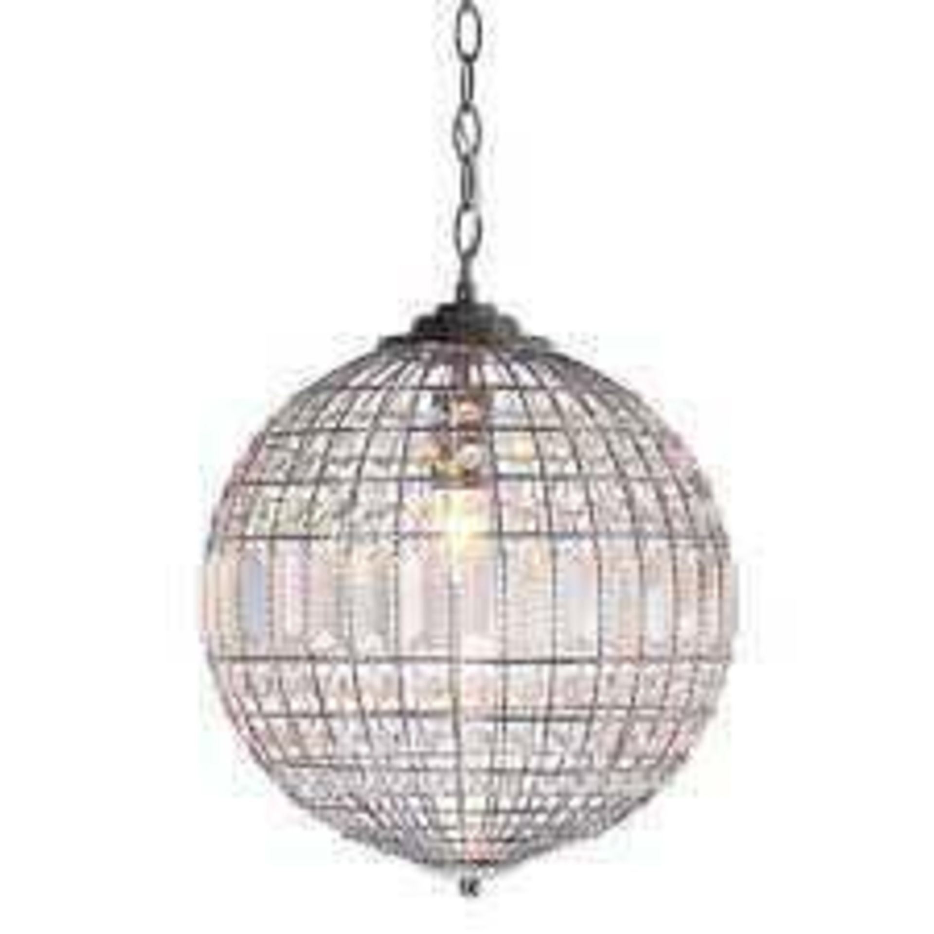 RRP £200 Unboxed Isabella Crystal Ball Pendant Light