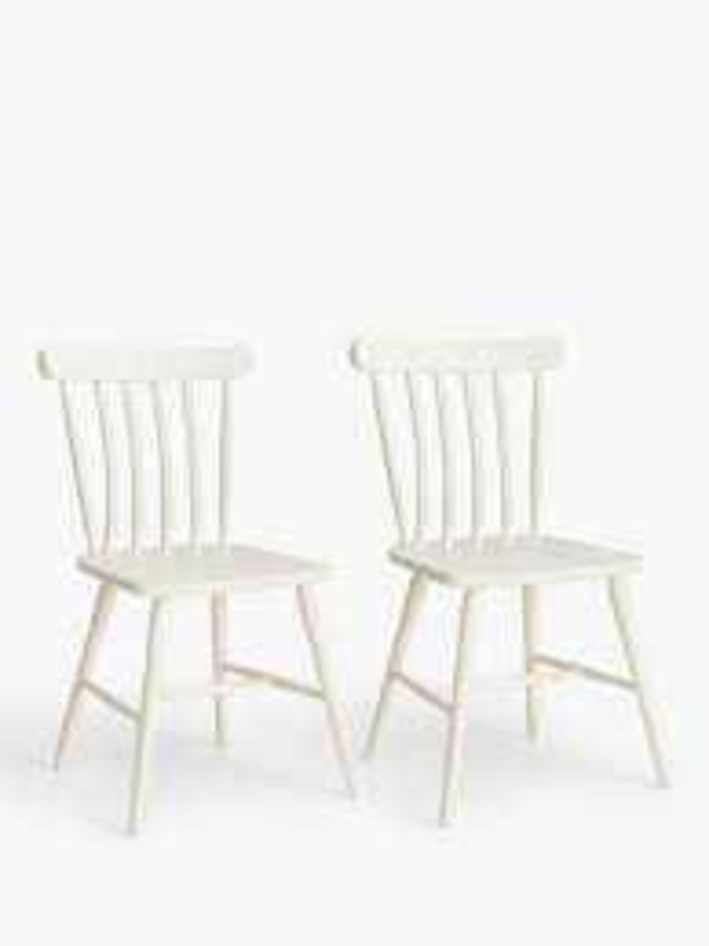 RRP £230 Boxed John Lewis Loaf Dining Chair Pair White