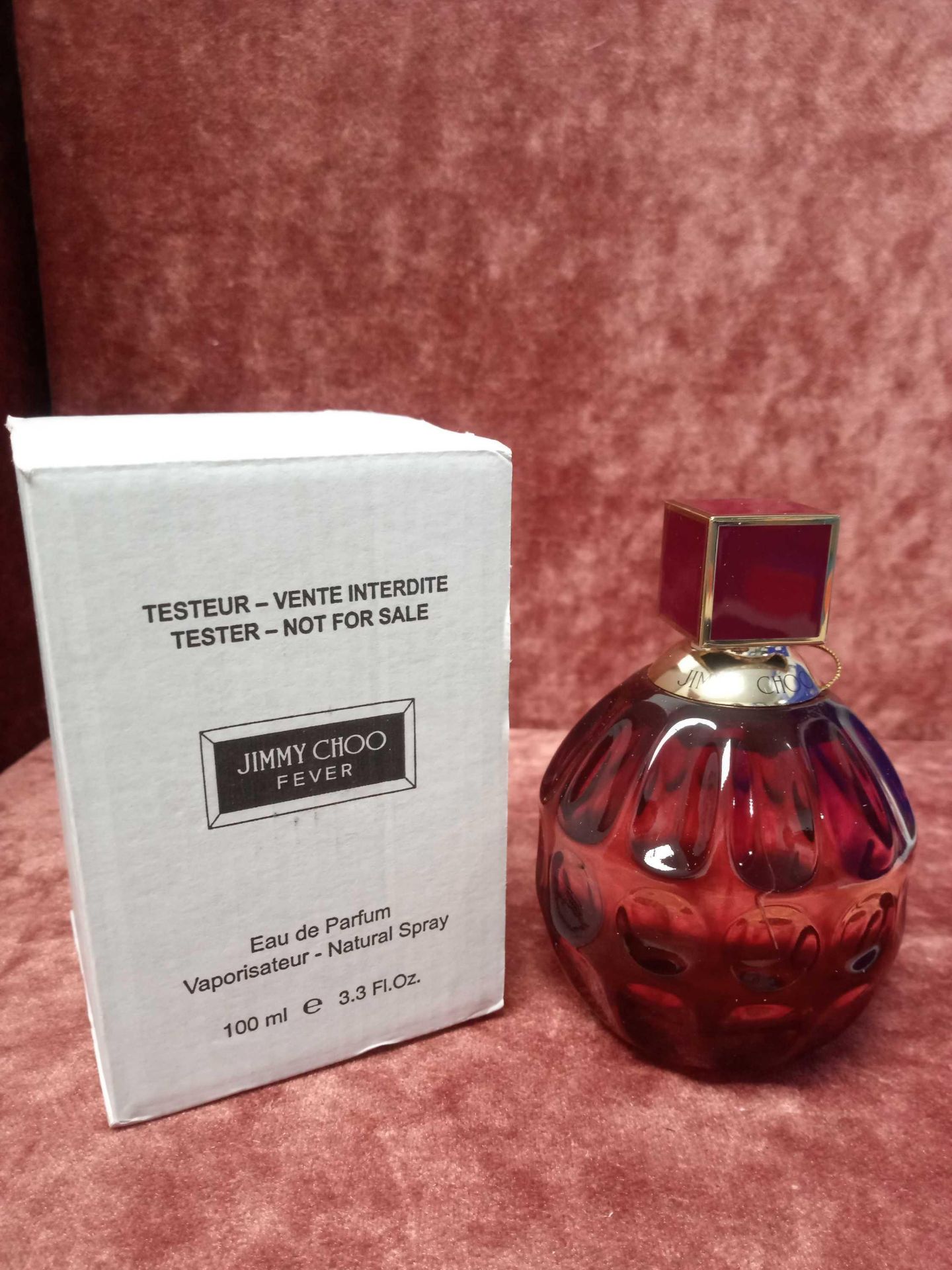 RRP £80 Boxed 100Ml Tester Bottle Of Jimmy Choo Fever Eau De Parfum