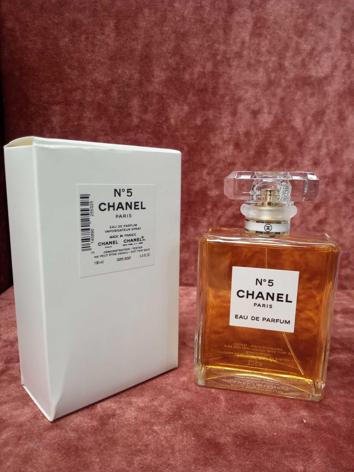 RRP £115 Boxed 100Ml Tester Bottle Of Chanel Paris Number 5 Eau De Parfum