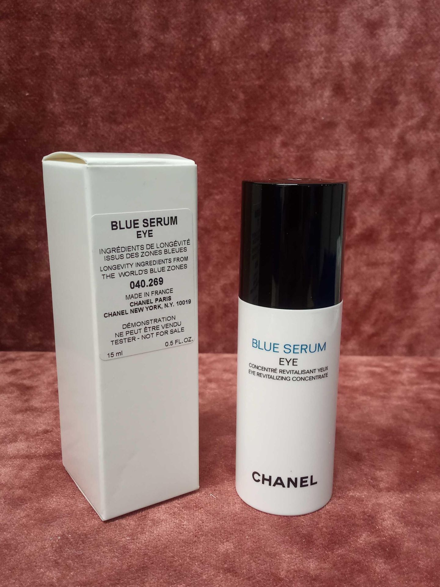 RRP £70 Brand New Boxed Tester Of Chanel Paris Blue Serum Eye 15Ml