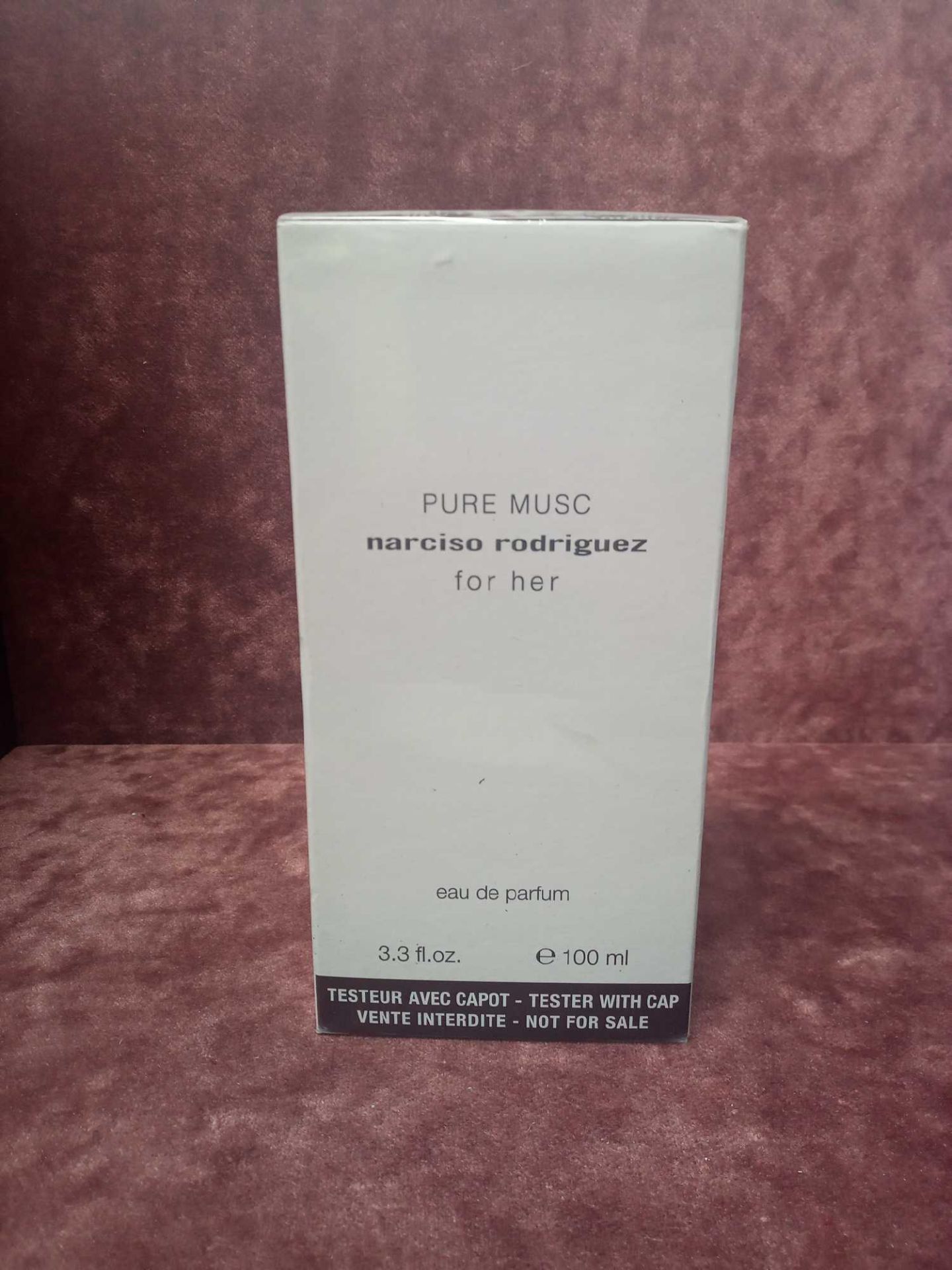 RRP £80 Brand New Boxed And Sealed Tester Bottle Of Narciso Rodriguez Pure Musc For Her 100Ml Eau De