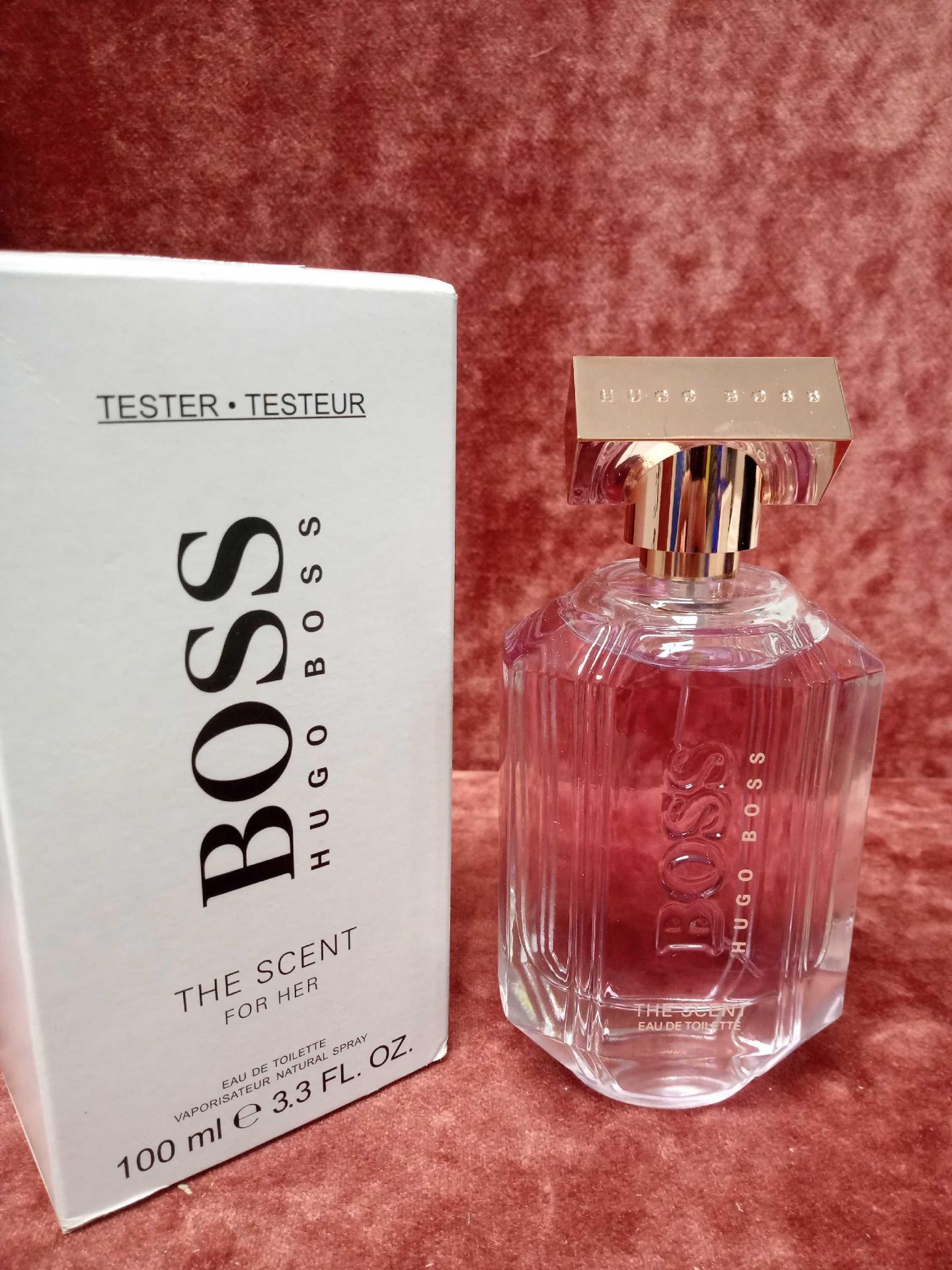 RRP £75 Boxed 100Ml Tester Bottle Of Hugo Boss The Scent Private Accord Eau De Parfum Spray