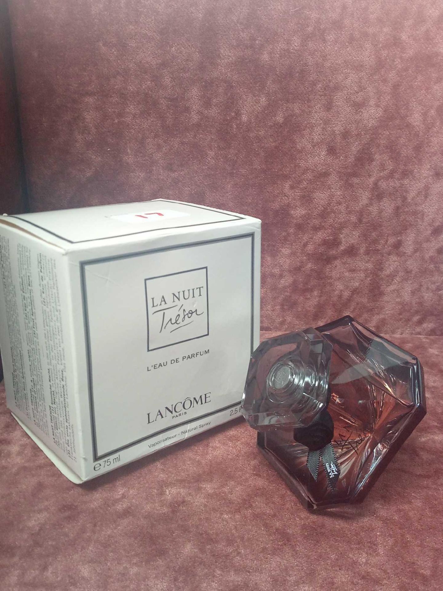 RRP £90 Boxed Full 75Ml Tester Bottle Of Lancome Paris La Nuit Tresor L'Eau De Parfum