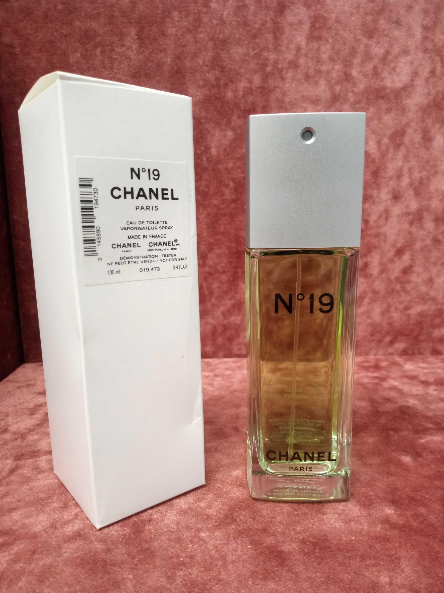RRP £95 Boxed 100Ml Tester Bottle Of Chanel Paris Number 19 Edt Spray