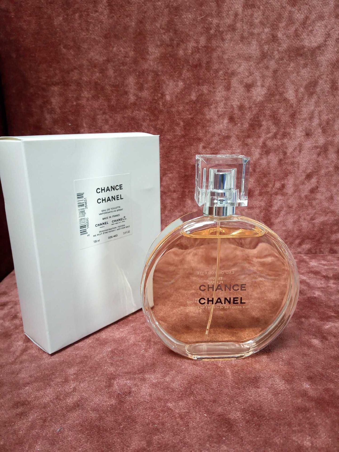 RRP £95 Boxed 100Ml Tester Bottle Of Chanel Chance Edt Spray