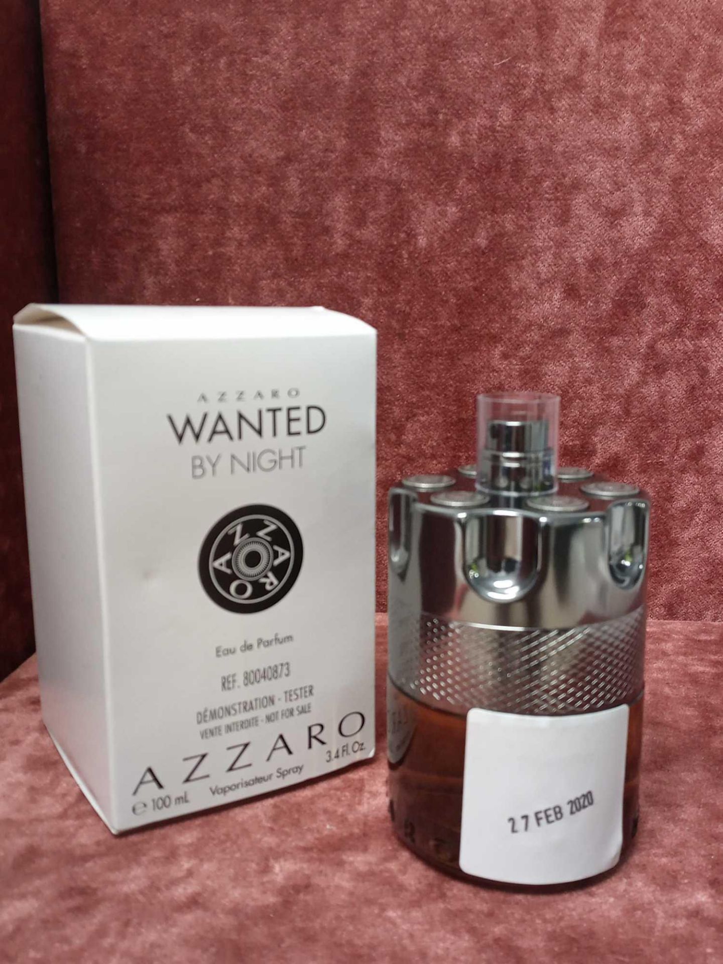 RRP £85 Boxed Full 100Ml Tester Of Azzaro Wanted By Night Eau De Parfum 100Ml