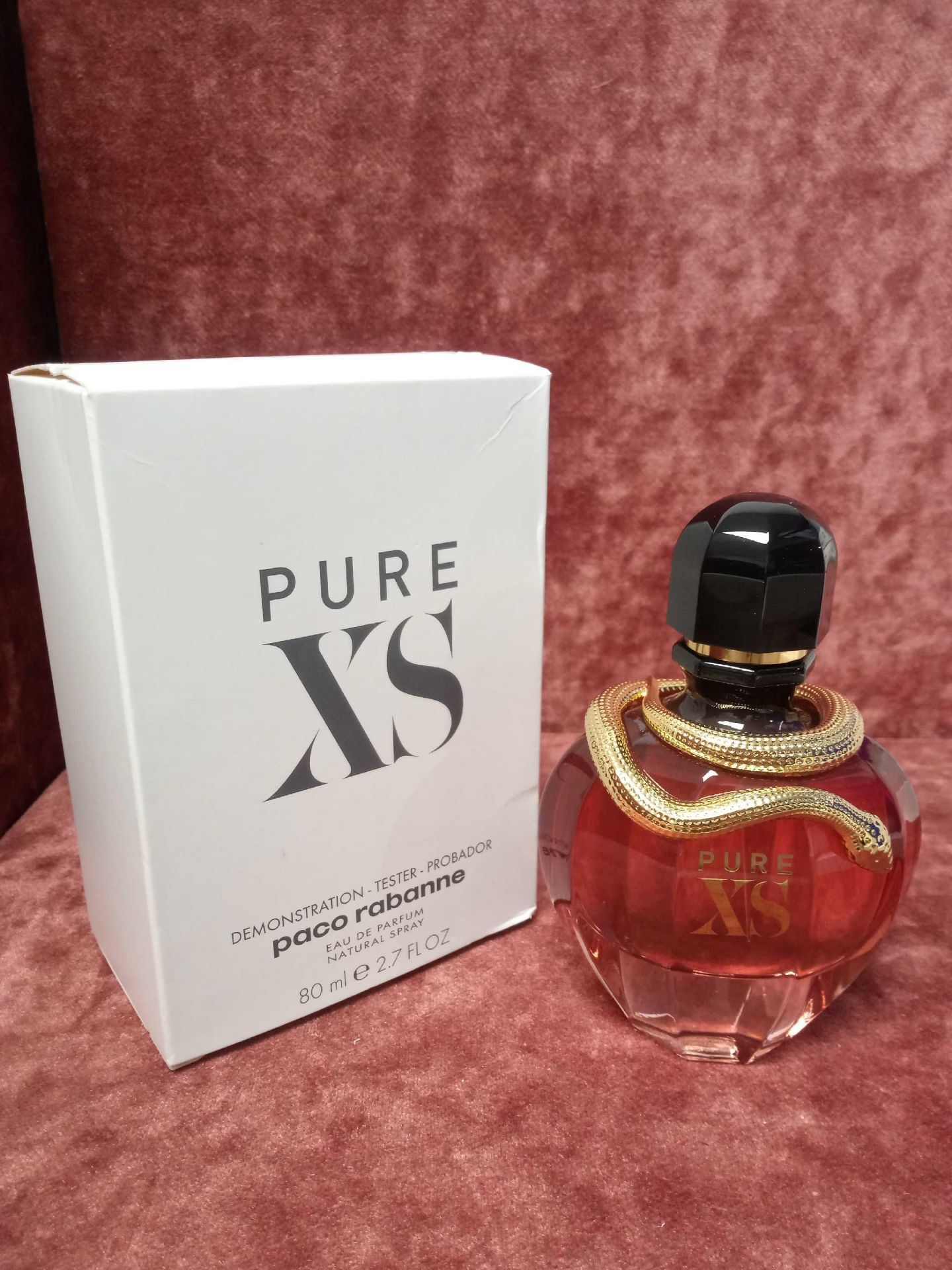 RRP £80 Boxed 80Ml Tester Bottle Of Paco Rabanne Pure Xs Eau De Parfum