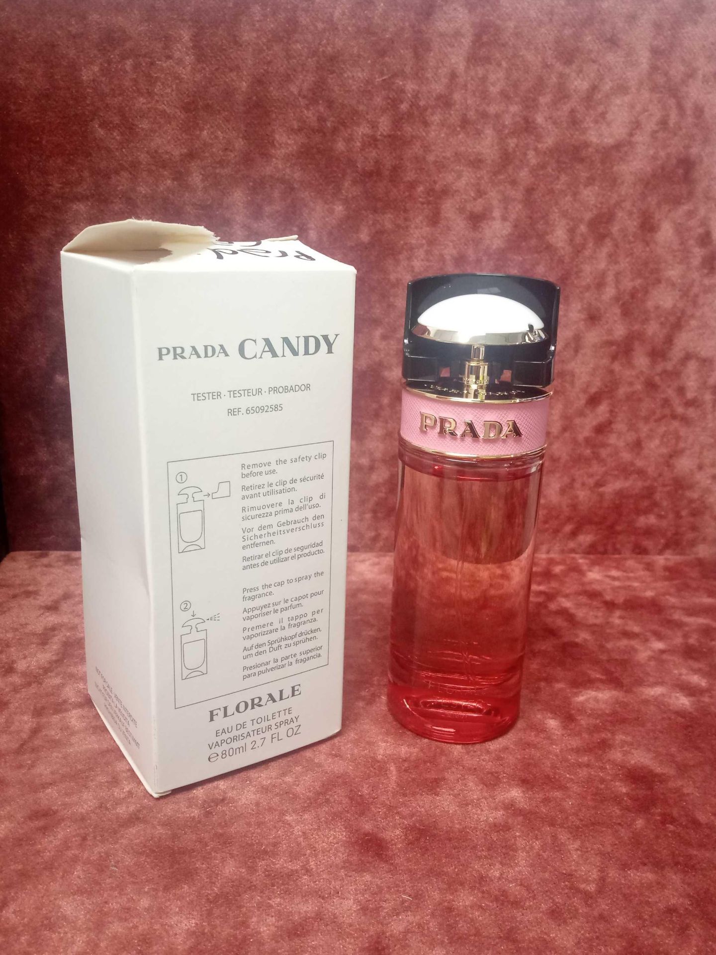 RRP £70 Boxed 80Ml Tester Bottle Of Prada Candy Florale Edt Spray