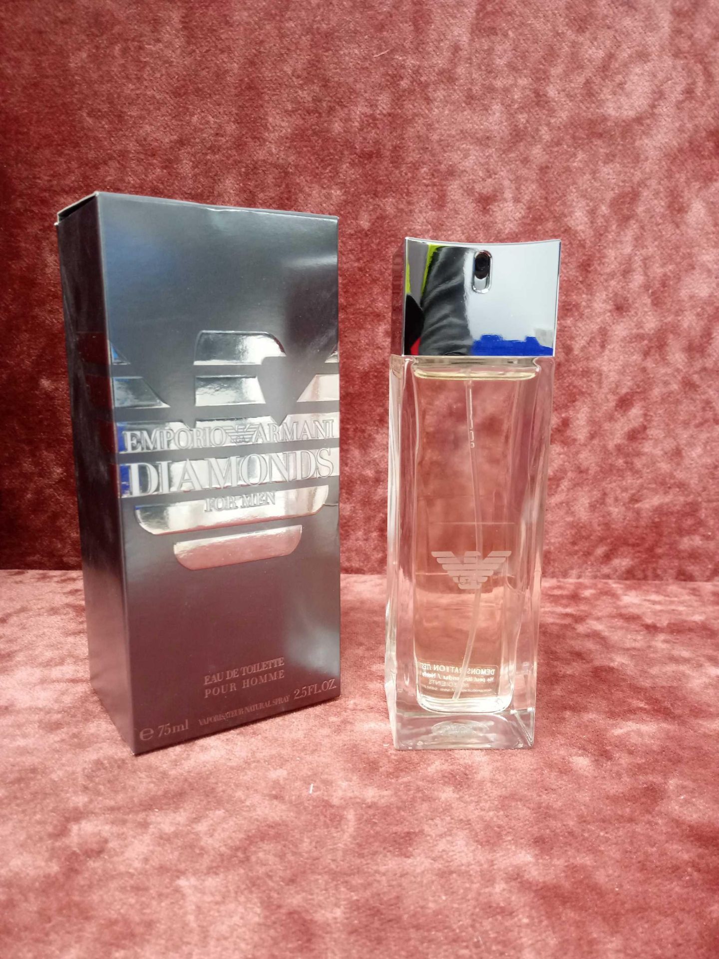 RRP £65 Boxed 75Ml Tester Bottle Of Emporio Armani Diamonds For Men Edt Spray