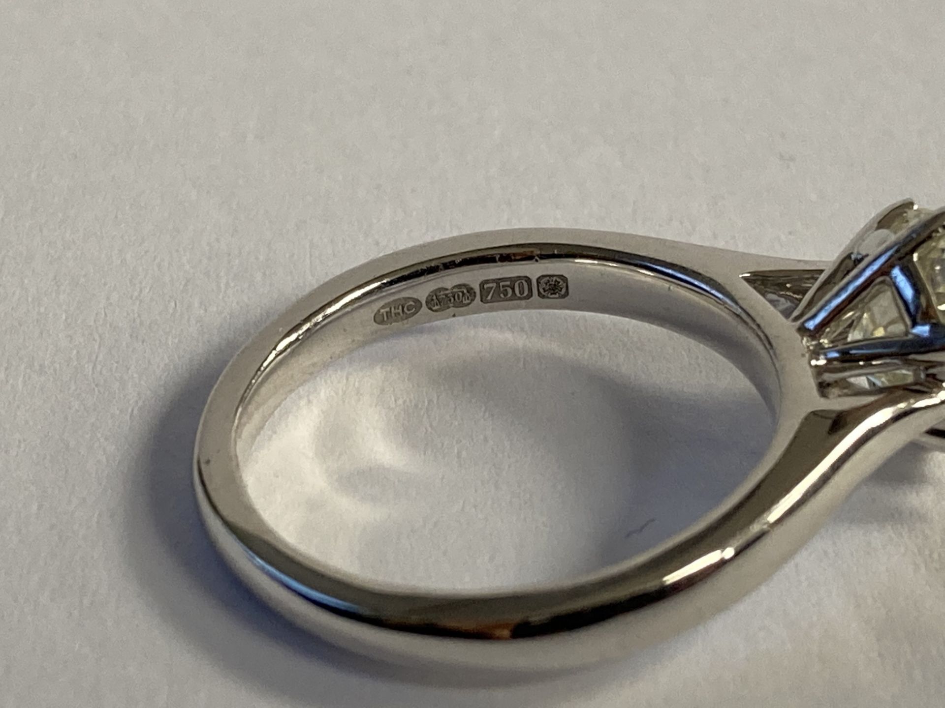 RRP £24,500 White Gold Brilliant Cut 18 Carat Diamond Single Stone Ring Clarity Si , Colour H ( - Image 5 of 6