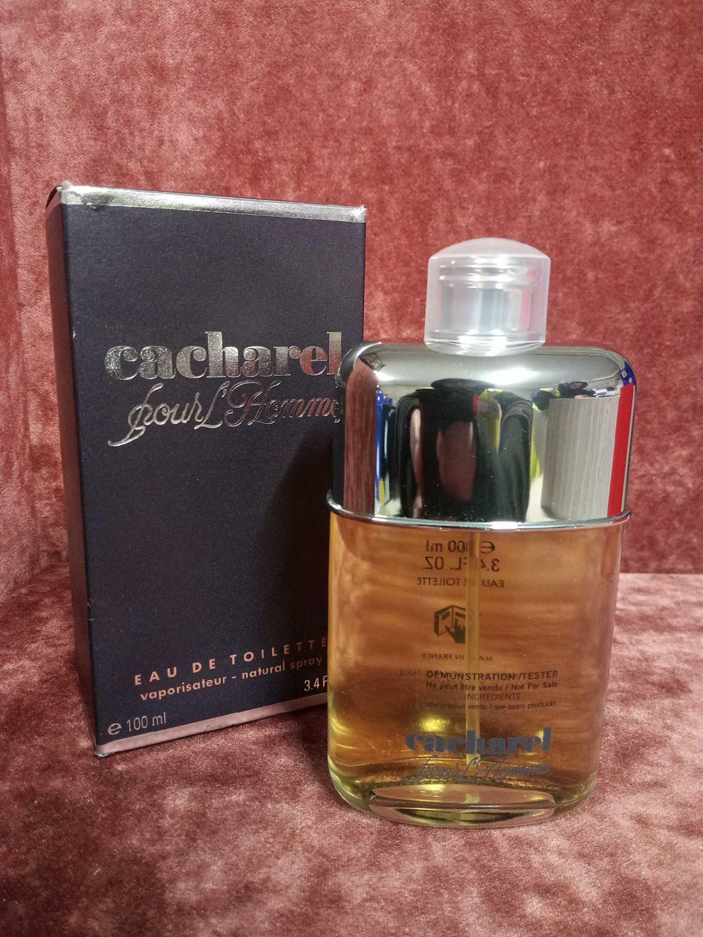 RRP £55 Boxed 100Ml Tester Bottle Of Cacharel Pour Homme Edt Spray