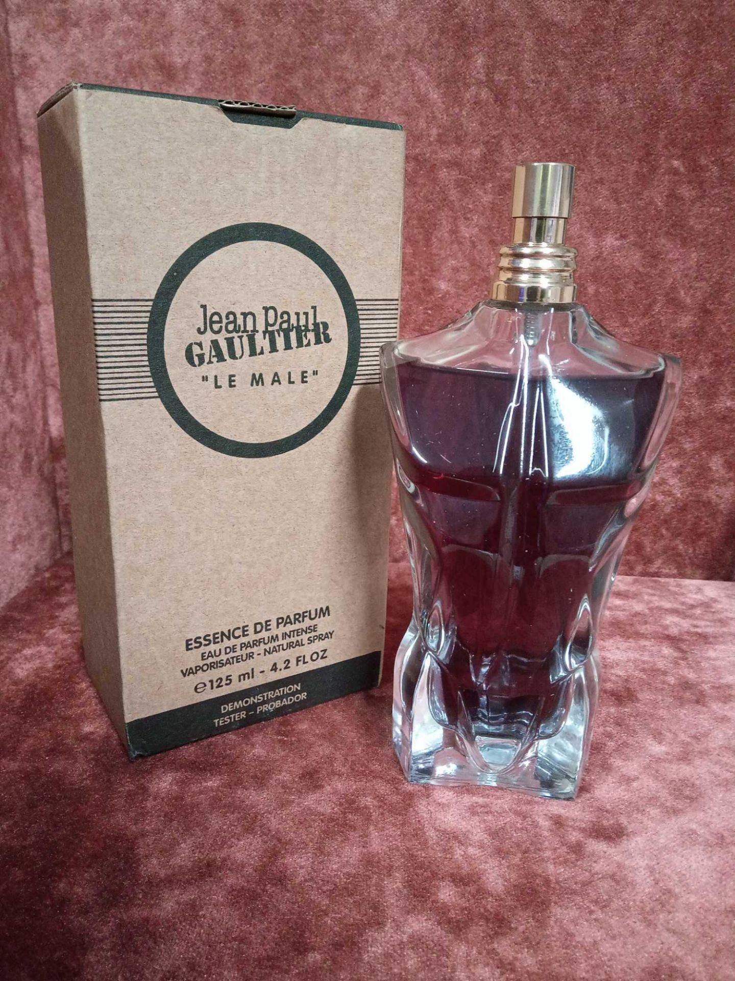 RRP £75 Boxed 125Ml Tester Bottle Of Jean Paul Gaultier Le Male Essence De Parfum Intense