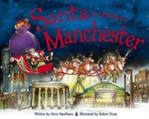 RRP £185 Lot To Contain 37 Brand New Santa Is Coming To Manchester Children's Books