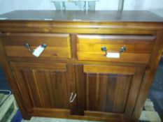 RRP £150 Unboxed 4 Draw Unit In Dark Wood