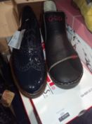 Combined RRP £100 Lots To Contain 3 Pairs Of Rieker Shoes To Include Chelsea Boots And Brogue Shoes