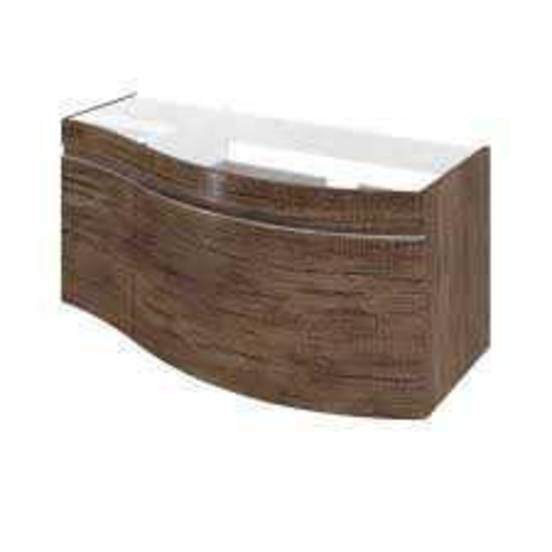 RRP £205 Unboxed Treso 111Cm Wall Mounted Vanity Unit