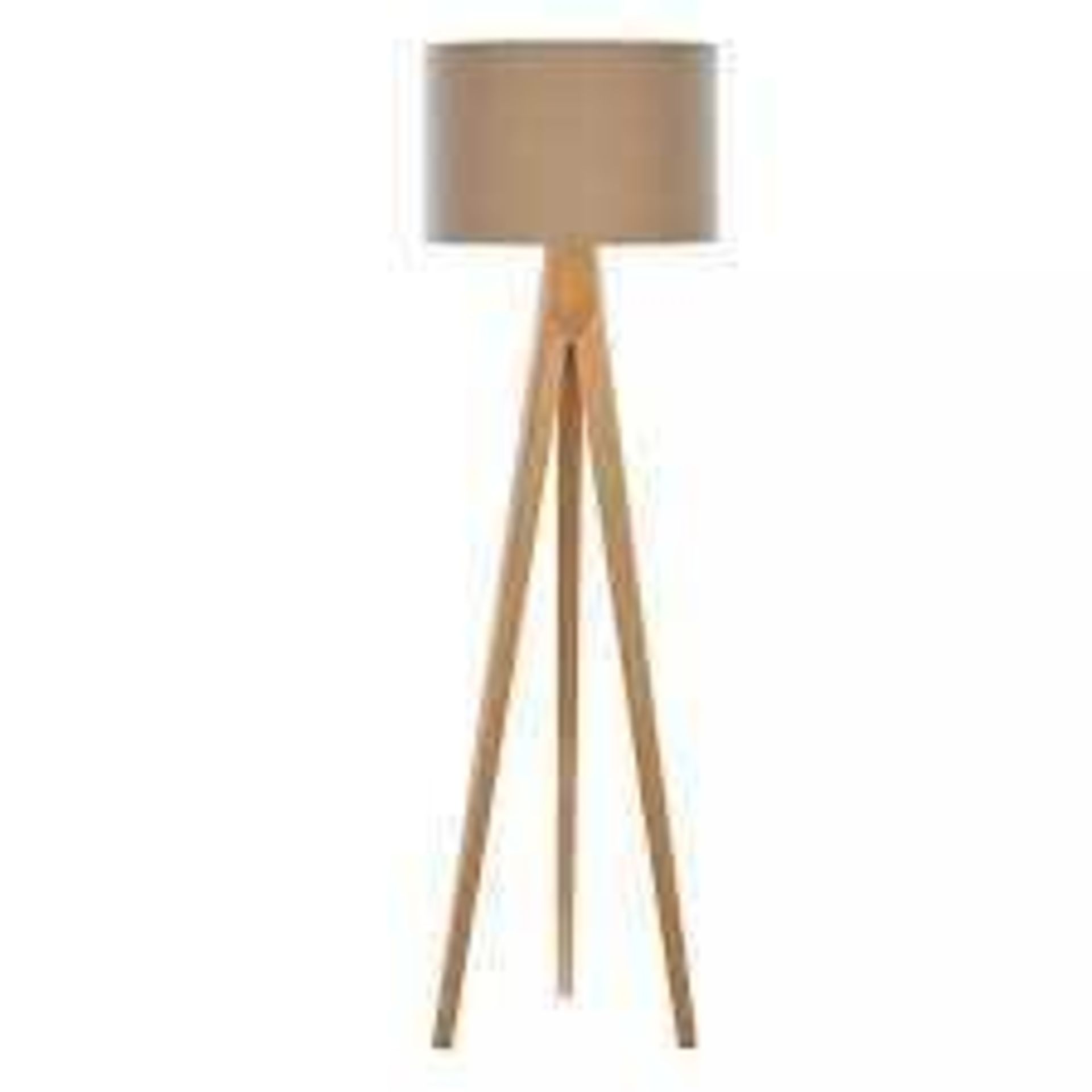 RRP £200 Boxed Designer Debenhams Hudson Floor Lamp With Matching Shades