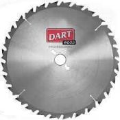 Combined RRP £160 Lot To Contain 2 Large Dart Wood Cutting Saw Blades