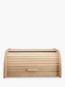 Combined RRP £215. Lot To Contain Unboxed John Lewis Woodroll Too Bread Bin And A Luxury Wicker Picn