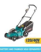 RRP £100 Boxed Ferrex Cordless 40V Li-Ion Lawnmower (Fs-Arm-4037)