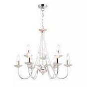 RRP £150 Boxed Alexa 9Lt Chandelier