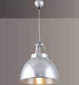 RRP £225 Unboxed Original Btec Titon Size 1 Stainless Steel Pendant Ceiling Light