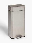 Combined RRP £140 Lot To Contain 3 Assorted John Lewis Pedal Bins