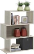 RRP £120. Boxed New Kubi 2 Shelving Unit - Oak Tree (Appraisals Available On Request)(Pictures For