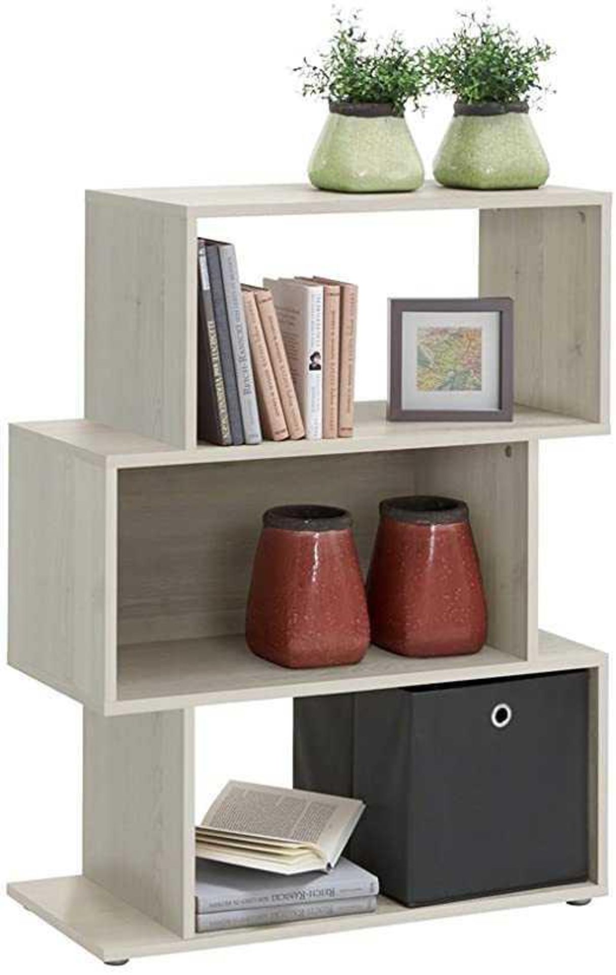 RRP £120. Boxed New Kubi 2 Shelving Unit - Oak Tree (Appraisals Available On Request)(Pictures For