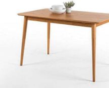 RRP £300. Boxed Zinus Mid Century Modern Dining Table (Appraisals Available On Request)(Pictures For