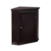 RRP £90. Ethan Corner Wall Cabinet (Dark Brown) (Appraisals Available On Request)(Pictures For