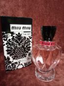 RRP £90 Boxed 100Ml Tester Bottle Of Miu Miu Twist Eau De Parfum