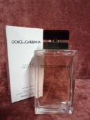 RRP £70 Boxed 100Ml Tester Bottle Of Dolce And Gabbana Intense Eau De Toilette Spray