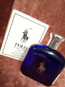 RRP £70 Boxed Full 125Ml Tester Bottle Of Polo By Ralph Lauren Blue Edt Spray