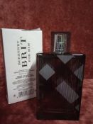 RRP £75 Boxed 100Ml Tester Bottle Of Burberry Brit For Him Edt Spray
