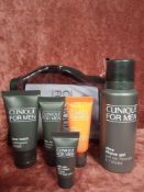 RRP £50 Brand New With Tags Clinique For Men Travel Gift Set To Contain Shave Gel Hydrating Concentr