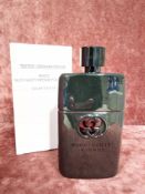 RRP £80 Boxed 90 Ml Tester Bottle Of Gucci Guilty Intense Pour Homme Edt Spray