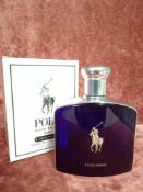 RRP £75 Boxed 125Ml Tester Bottle Of Ralph Lauren Polo Blue Eau De Parfum