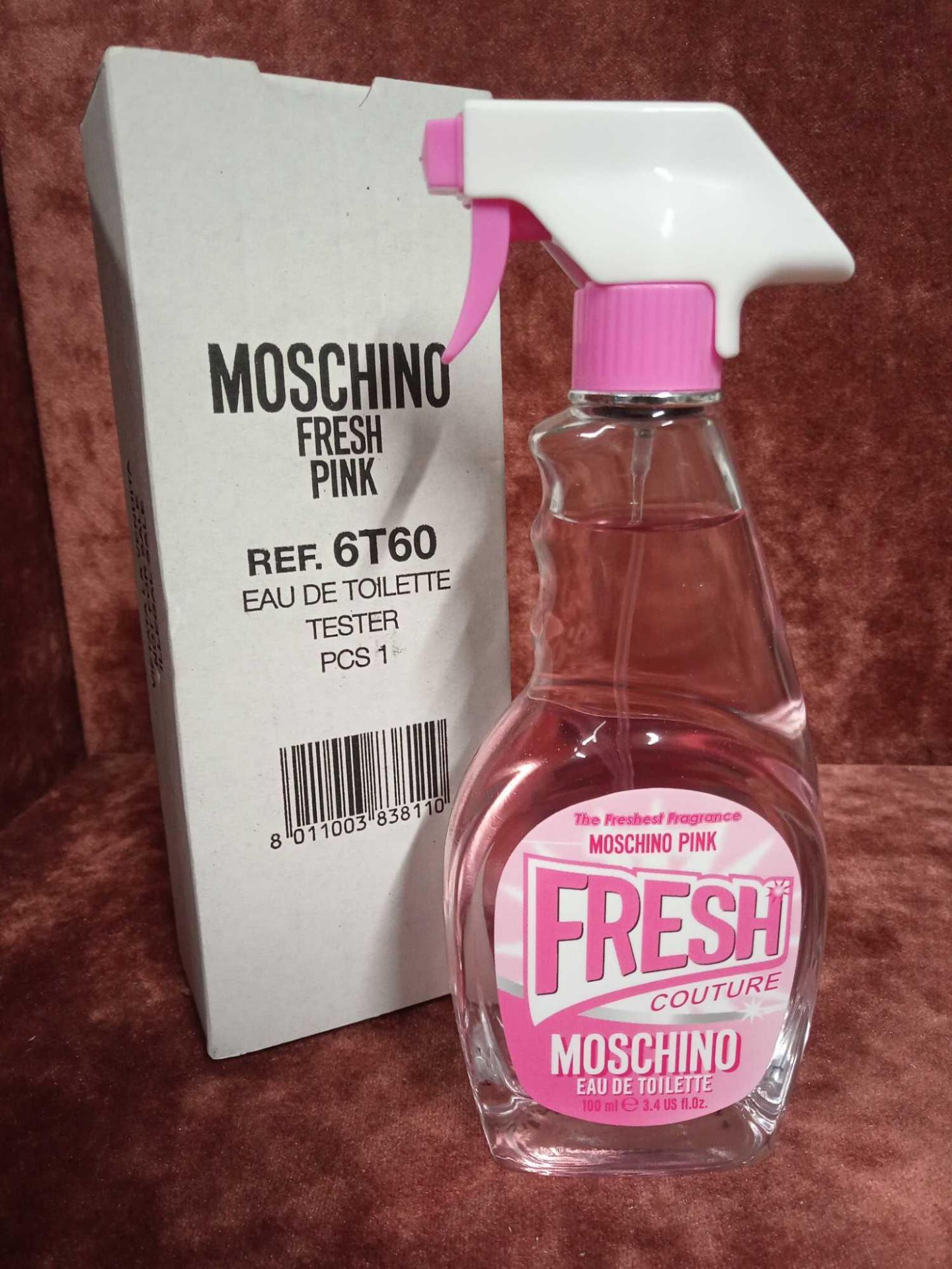 RRP £60 Boxed Full 100Ml Tester Bottle Of Moschino Pink Fresh Couture Edt Spray