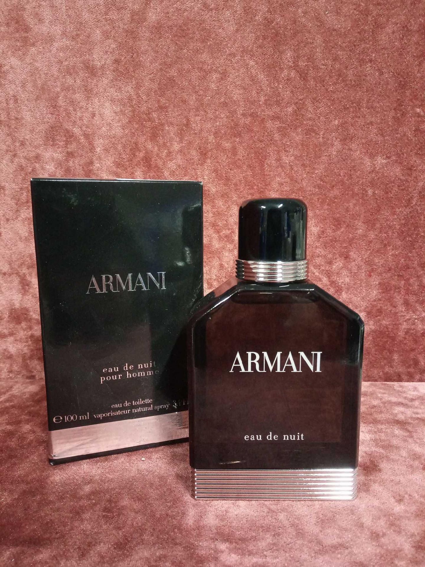 RRP £85 Boxed 100Ml Tester Bottle Of Armani Eau De Nuit Pour Homme Edt Spray