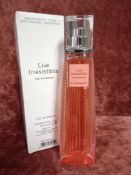 RRP £80 Boxed 75Ml Tester Bottle Of Givenchy Live Irresistible Eau De Parfum