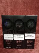 RRP £90 Lots To Contain Three Boxed And Sealed Testers Of Kat Von D Lock It 30Ml Foundations (Shades