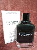 RRP £80 Boxed Full 100Ml Tester Bottle Of Givenchy Gentleman Eau De Parfum