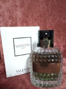 RRP £95 Boxed 100Ml Tester Bottle Of Valentino Uomo Edt Spray