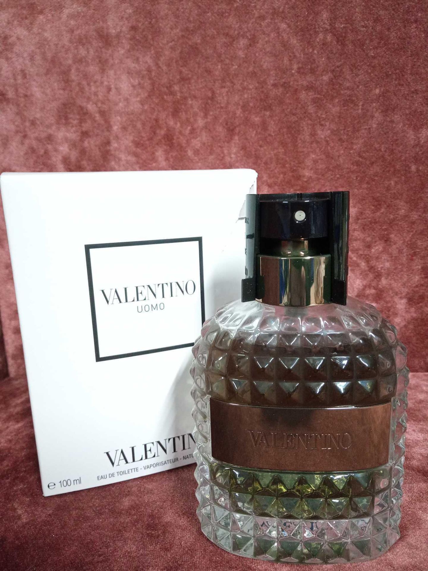 RRP £95 Boxed 100Ml Tester Bottle Of Valentino Uomo Edt Spray