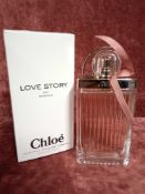 RRP £70 Boxed 75Ml Tester Bottle Of Chloe Love Story Eau Sensuelle Eau De Parfum